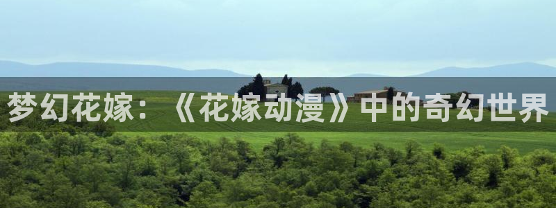 58动漫网站官网首页：梦幻花嫁：《花嫁动漫》中的奇幻世界